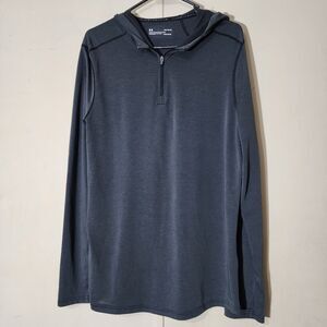 Under Armour Hoodie Mens Large Gray Heatgear Threadborne Long Sleeve Activewear